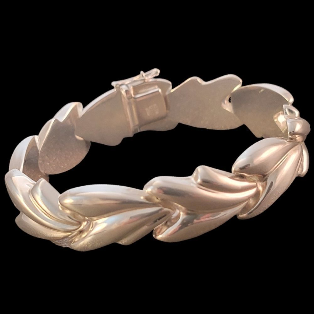 Milor Sterling Leaf Link Brac…